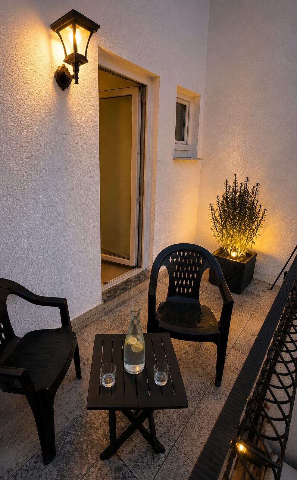 Stilvoller Balkon