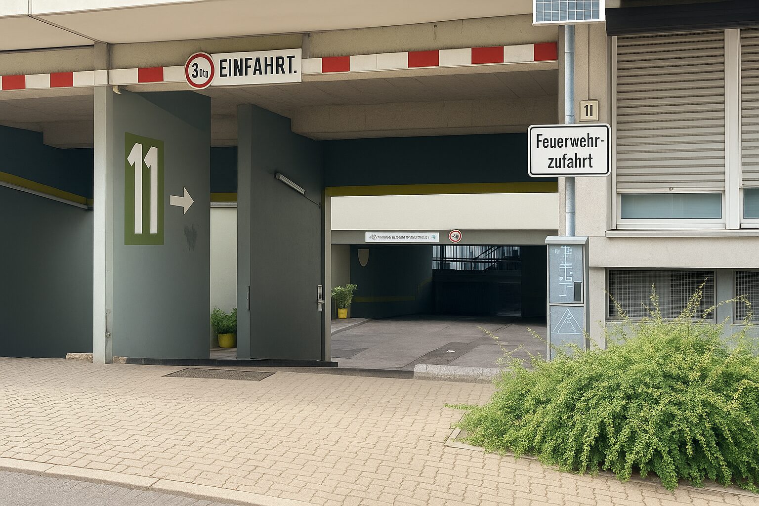 Tiefgarageneinfahrt
